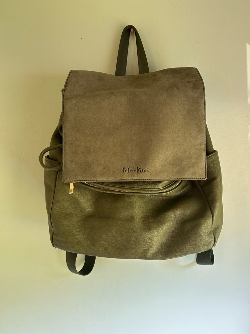 Olive Green diaper bag Backpack